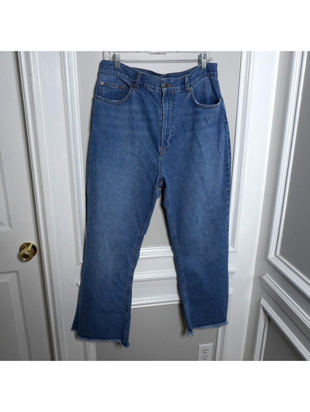 Farm Rio Women's Blue High-Waisted Straight Leg Jeans Size 31